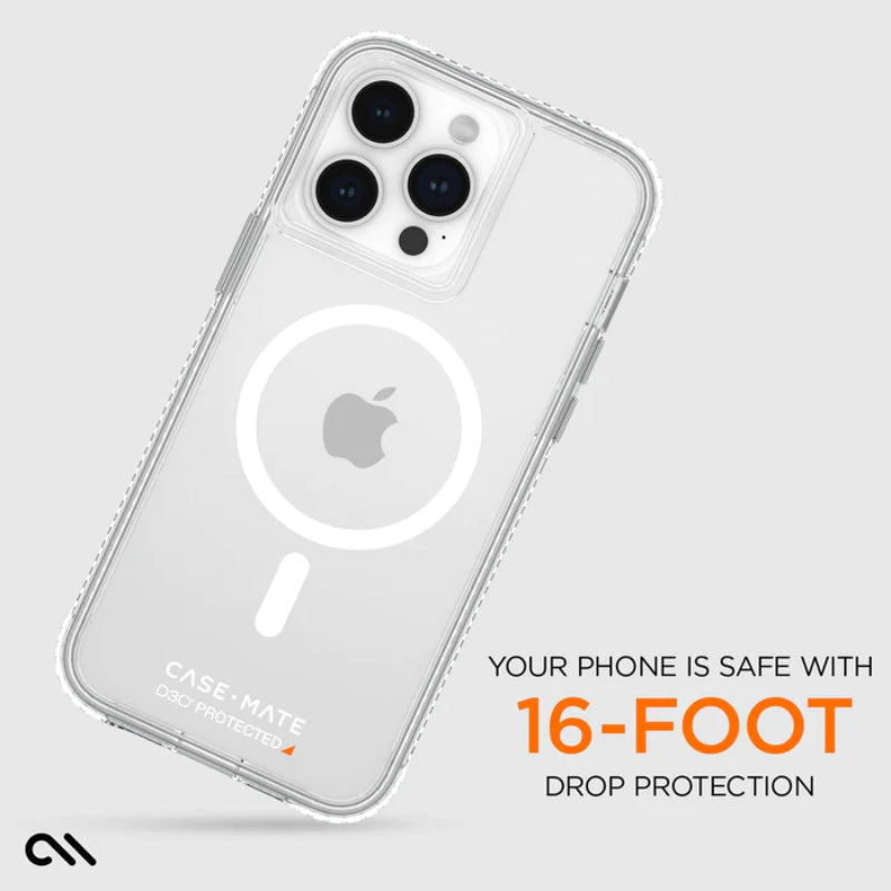 Case-Mate Ultra Tough plus D3O MagSafe - iPhone 15 Pro Max Hülle (Klar)