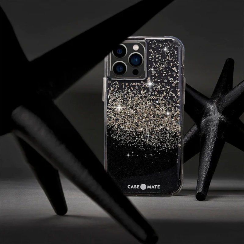 Case-Mate Karat - Hülle für iPhone 13 Pro verziert mit Onyx (Onyx)