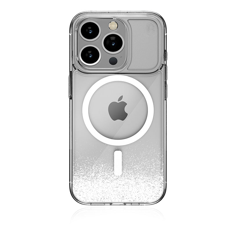 STM Relax Sand MagSafe - Anti-stress case for iPhone 15 Pro Max (Clear / White)