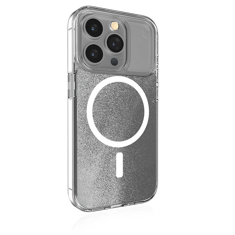 STM Relax Sand MagSafe - Anti-stress case for iPhone 15 Pro Max (Clear / White)