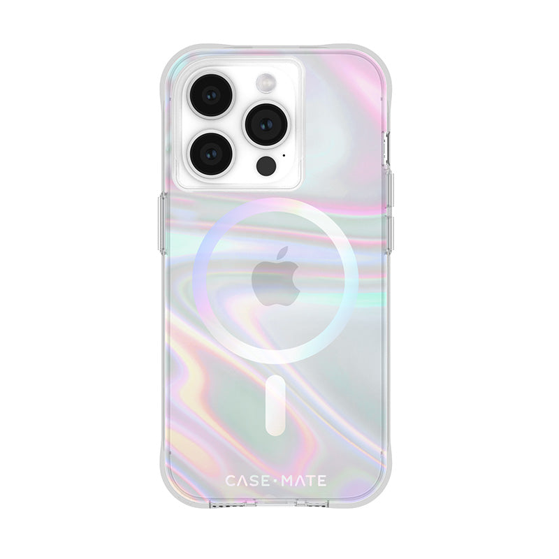 Case-Mate Soap Bubble MagSafe – iPhone 15 Pro Hülle (irisierend)