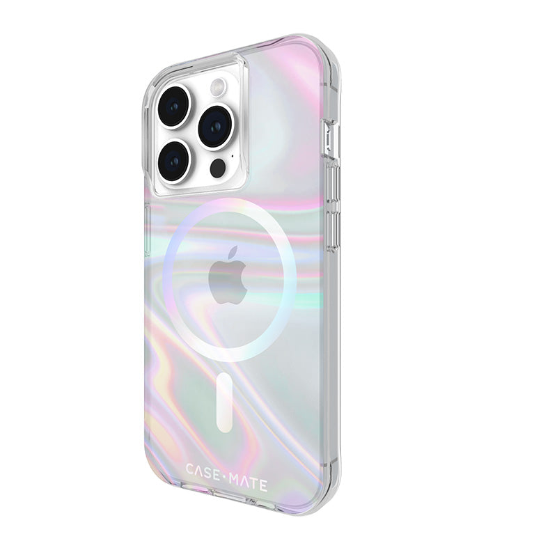 Case-Mate Soap Bubble MagSafe – iPhone 15 Pro Hülle (irisierend)