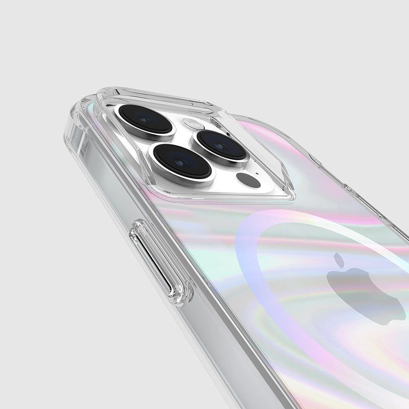Case-Mate Soap Bubble MagSafe – iPhone 15 Pro Hülle (irisierend)