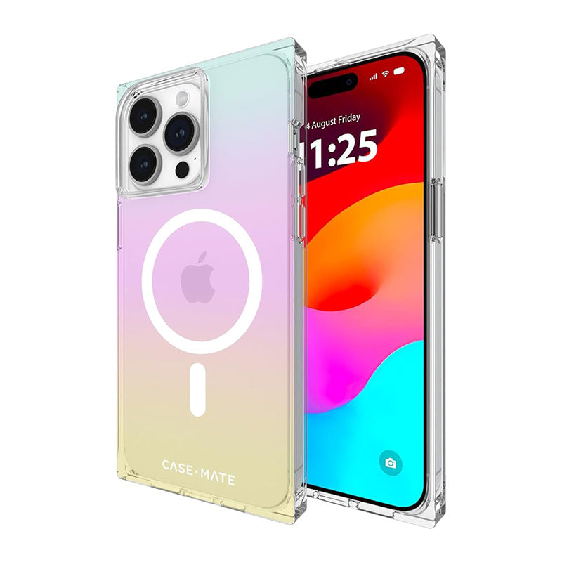 Case-Mate BLOX MagSafe - iPhone 15 Pro Max Hülle (Regenbogenfrostung)