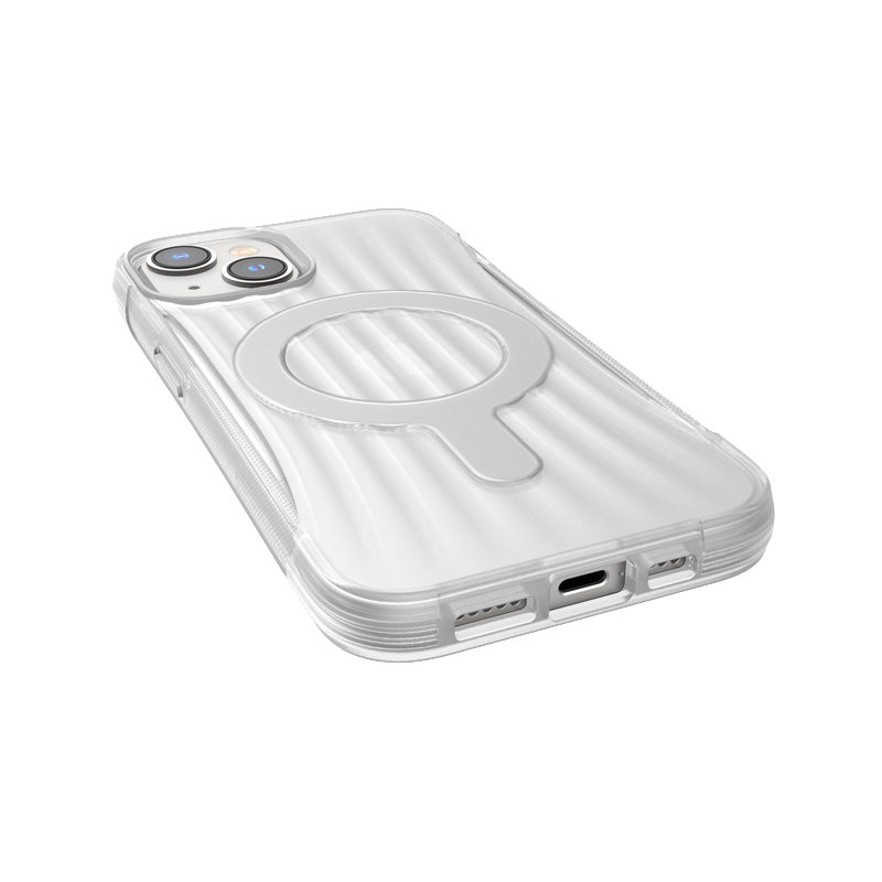 X-Doria Raptic Clutch MagSafe - Biodegradable case for iPhone 14 (Drop-Tested 3m) (Clear)