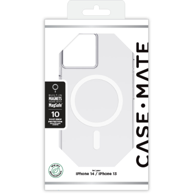 Case-Mate Tough Clear MagSafe - Hülle für iPhone 14 / iPhone 13 (Klar)