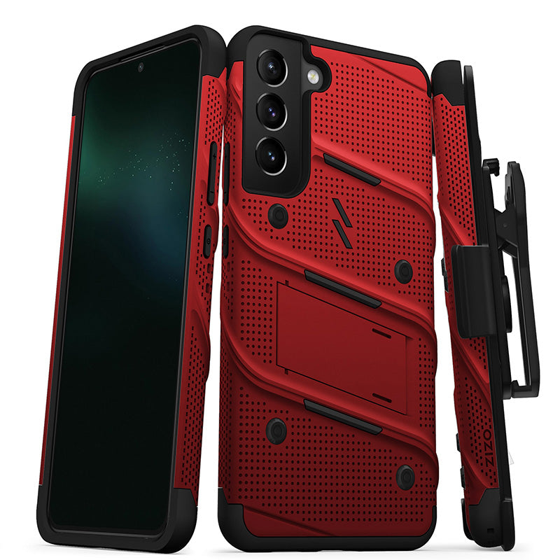 ZIZO BOLT Bundle Samsung Galaxy S22+ Hülle – Rot & Schwarz
