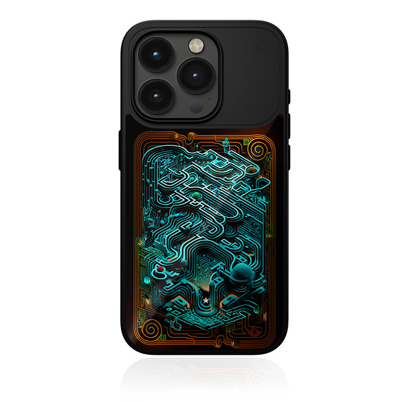 STM Reveal Warm MagSafe - Anti-stress case for iPhone 15 Pro (Black Realm)