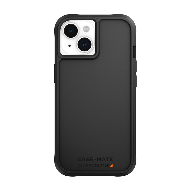 Case-Mate Ultra Tough Plus D3O MagSafe - Hülle für iPhone 15 / iPhone 14 / iPhone 13 (Schwarz)