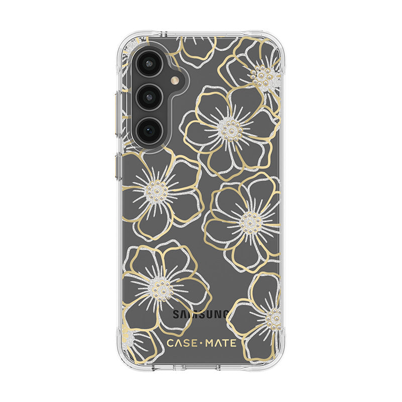 Case-Mate Floral Gems - Hülle für Samsung Galaxy S23 FE 5G (Gold)