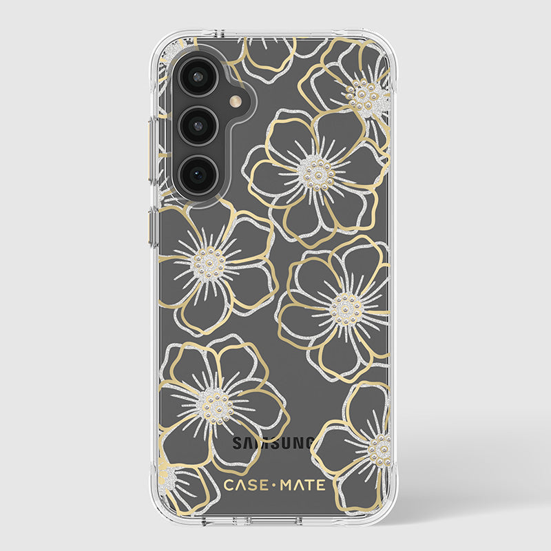 Case-Mate Floral Gems - Hülle für Samsung Galaxy S23 FE 5G (Gold)