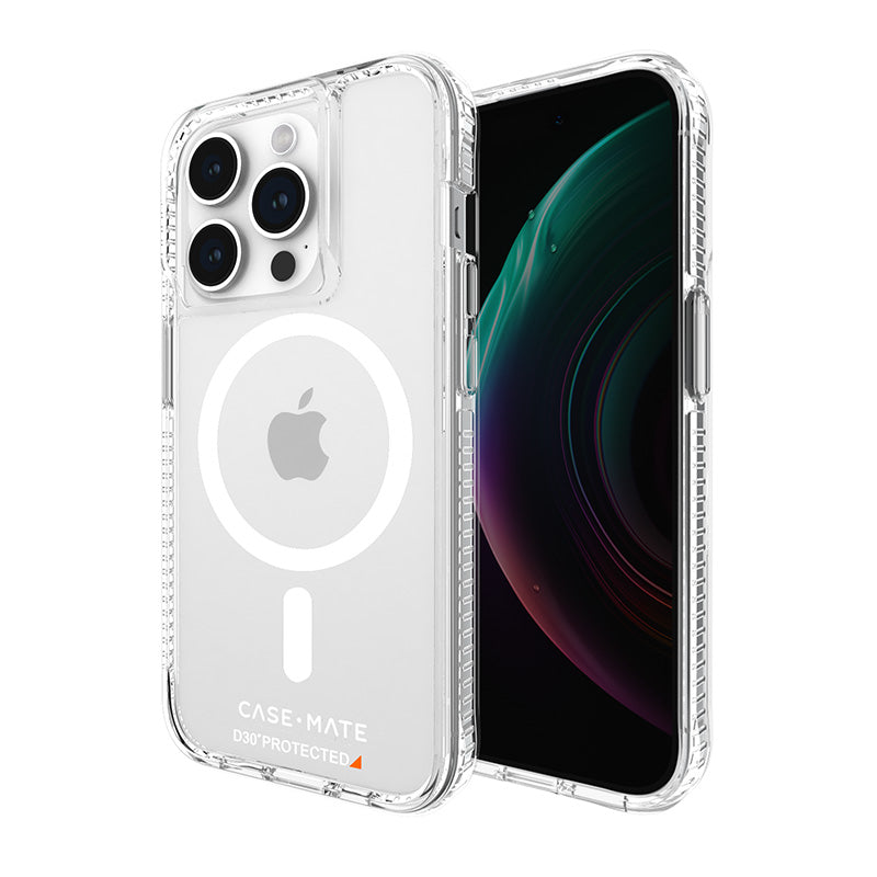 Case-Mate Ultra Tough plus D3O MagSafe - iPhone 15 Pro Hülle (Klar)