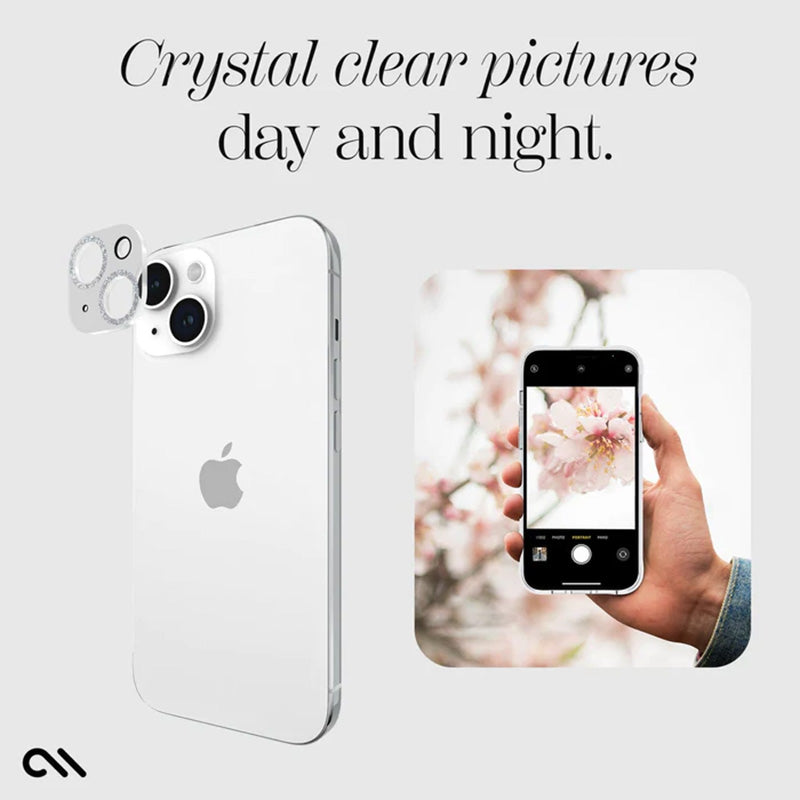 Case-Mate Sparkle Lens Protector – Schutzglas für iPhone 15 / iPhone 15 Plus Kamera (Twinkle)