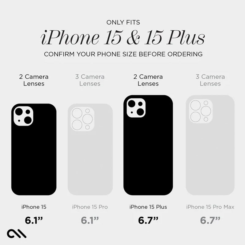 Case-Mate Sparkle Lens Protector – Schutzglas für iPhone 15 / iPhone 15 Plus Kamera (Twinkle)
