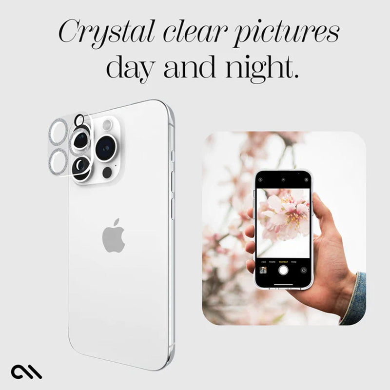 Case-Mate Sparkle Lens Protector – Schutzglas für iPhone 15 Pro / iPhone 15 Pro Max Kamera (Twinkle)