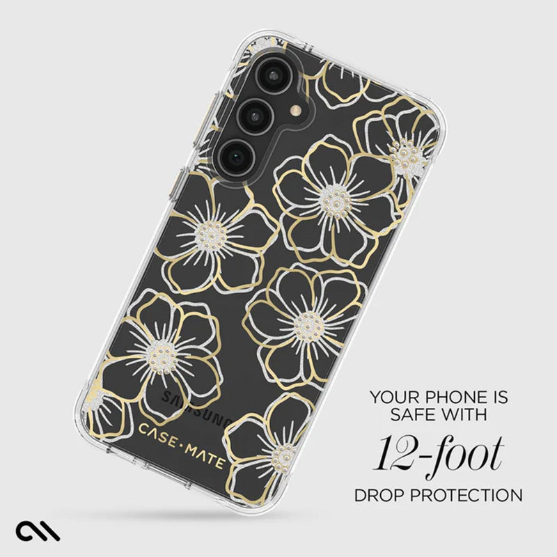 Case-Mate Floral Gems - Hülle für Samsung Galaxy S23 FE 5G (Gold)