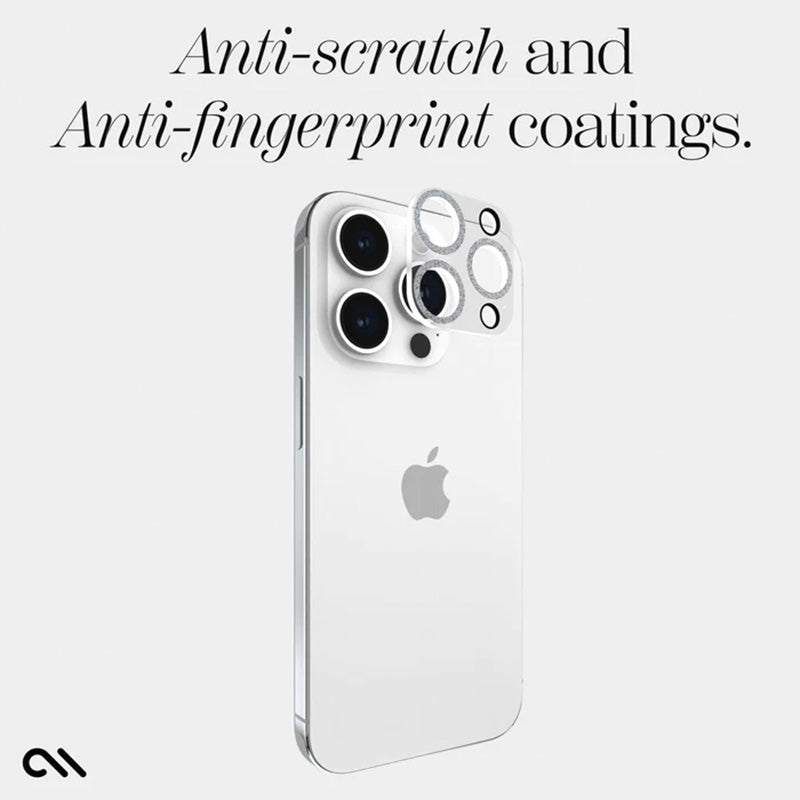 Case-Mate Sparkle Lens Protector – Schutzglas für iPhone 15 Pro / iPhone 15 Pro Max Kamera (Twinkle)