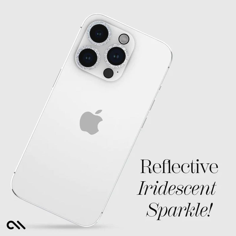 Case-Mate Sparkle Lens Protector – Schutzglas für iPhone 15 Pro / iPhone 15 Pro Max Kamera (Twinkle)