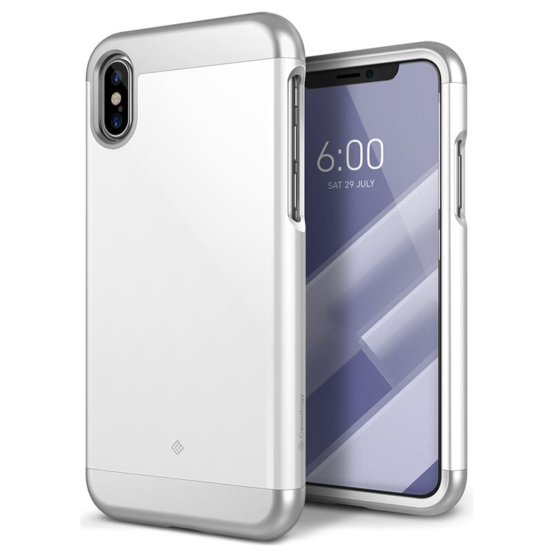 Caseology Savoy Hülle für iPhone Xs / X (Weiß)