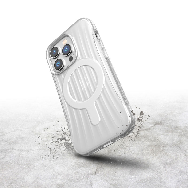 X-Doria Raptic Clutch MagSafe - Biodegradable case for iPhone 14 Pro (Drop-Tested 3m) (Clear)