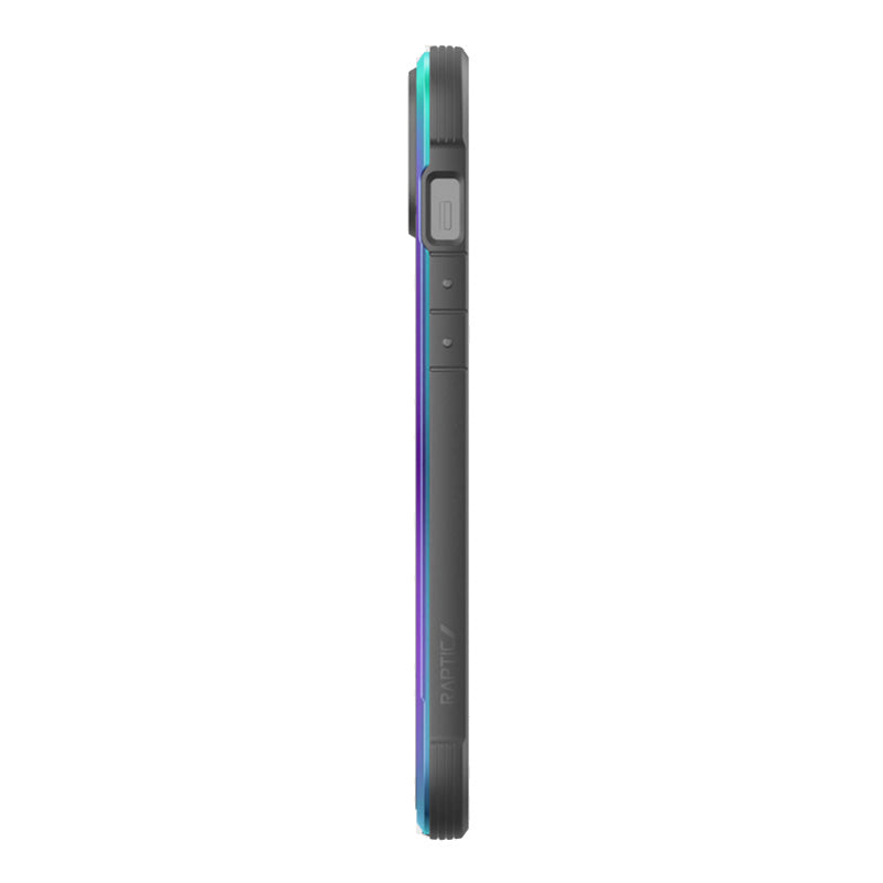 X-Doria Raptic Shield - Aluminum Case for iPhone 14 Plus (Drop-Tested 3m) (Iridescent)