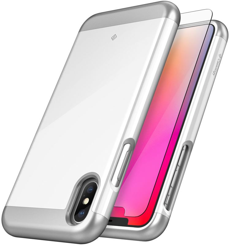 Caseology Savoy Hülle für iPhone Xs / X (Weiß)
