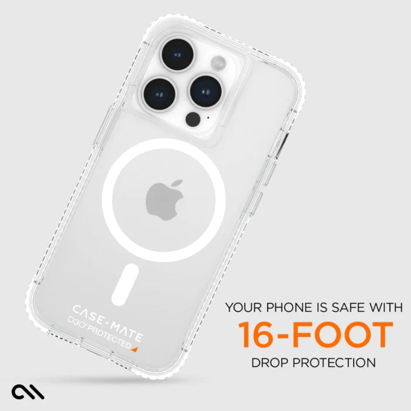 Case-Mate Ultra Tough plus D3O MagSafe - iPhone 15 Pro Hülle (Klar)