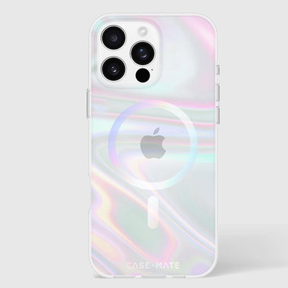 Case-Mate Soap Bubble MagSafe - Hülle für iPhone 16 Pro Max (Schillernd)