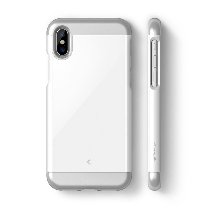 Caseology Savoy Hülle für iPhone Xs / X (Weiß)