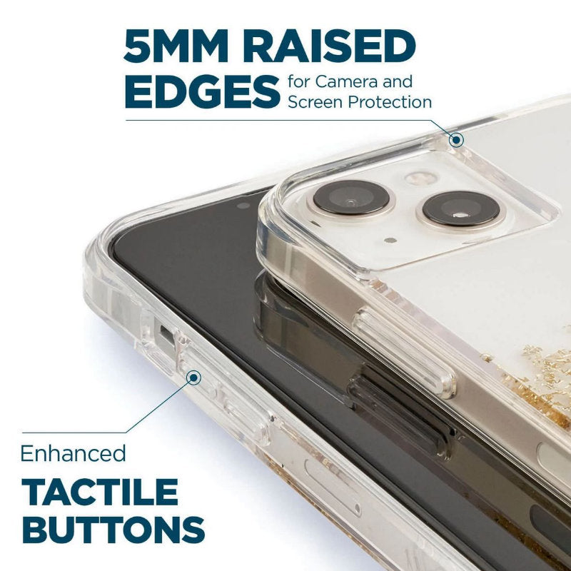 Case-Mate Karat - Goldverzierte Hülle für iPhone 14 Plus (Marmor)