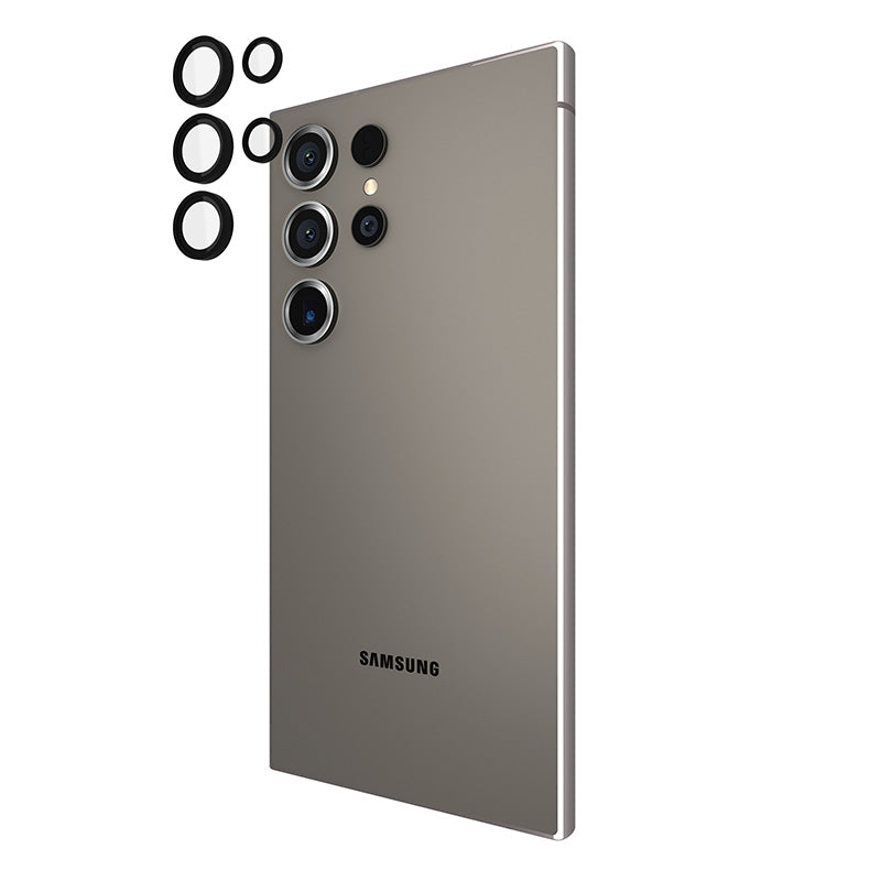 Case-Mate Aluminium Ring Lens Protector – Schutzglas für das Kameraobjektiv des Samsung Galaxy S24 Ultra (Schwarz)