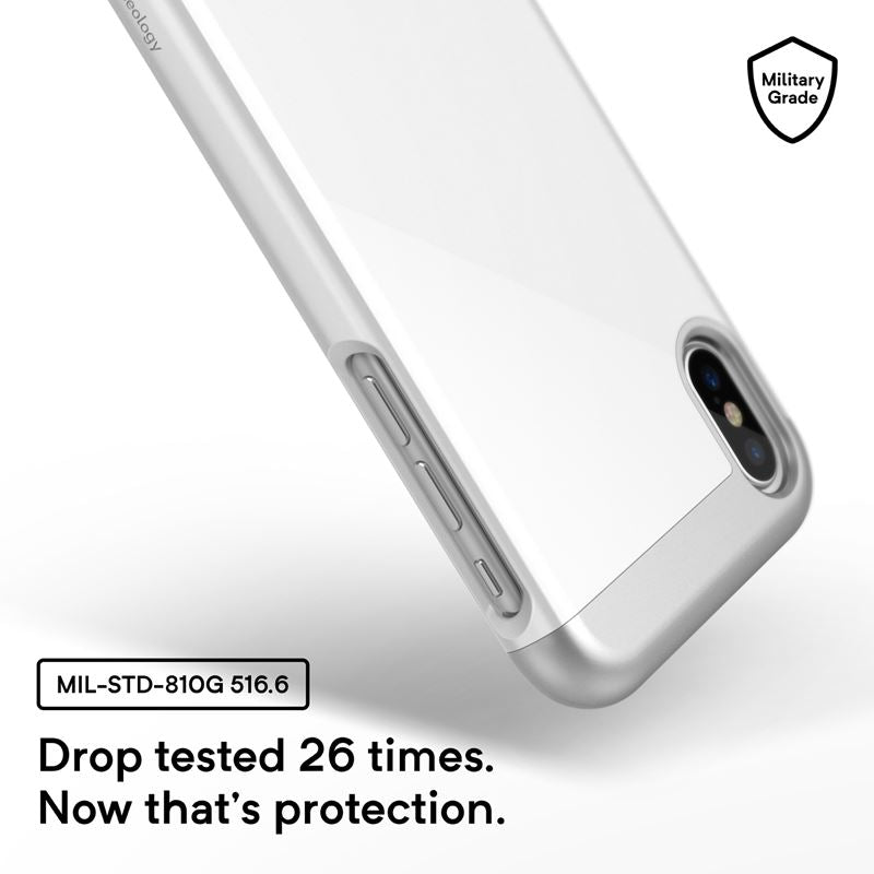 Caseology Savoy Hülle für iPhone Xs / X (Weiß)