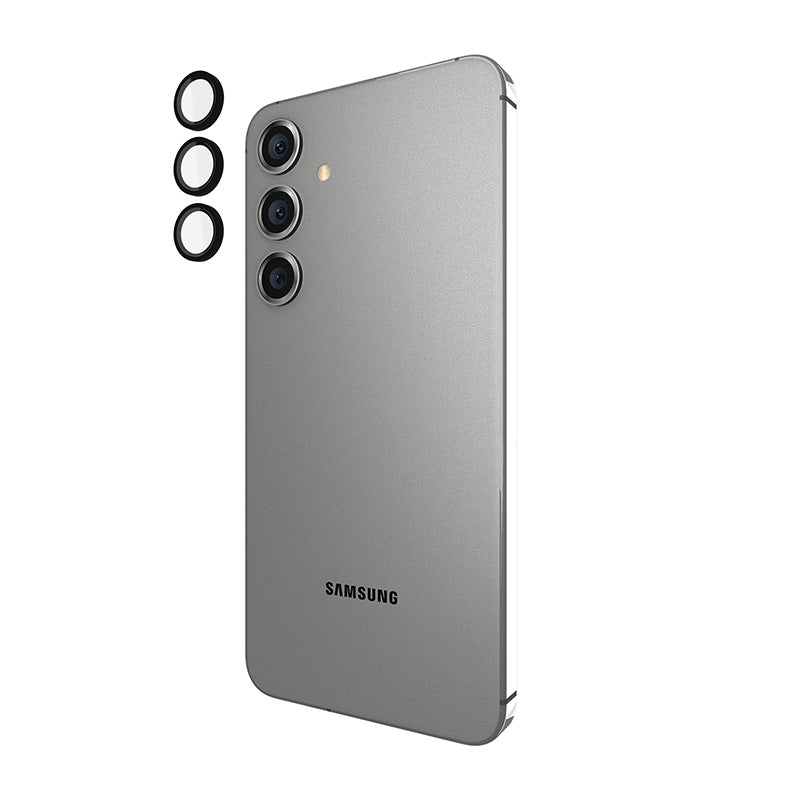 Case-Mate Aluminium Ring Lens Protector – Schutzglas für das Kameraobjektiv des Samsung Galaxy S24+ (Schwarz)