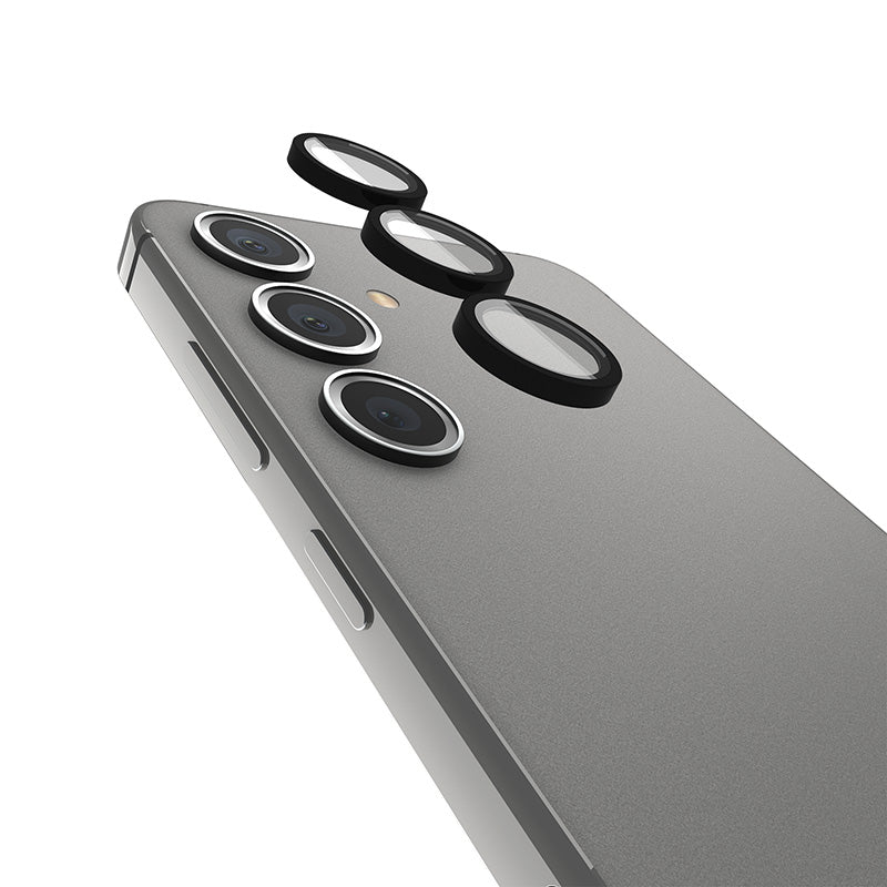 Case-Mate Aluminium Ring Lens Protector – Schutzglas für das Kameraobjektiv des Samsung Galaxy S24+ (Schwarz)