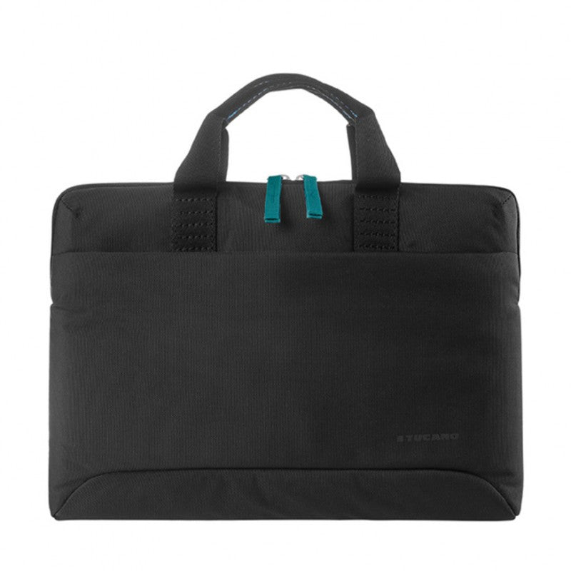 Tucano Smilza Super Slim Bag – Tasche für Tasche für MacBook Air 15 Zoll / Air / Pro 13 Zoll / Notebook 13 Zoll / 14 (Schwarz)
