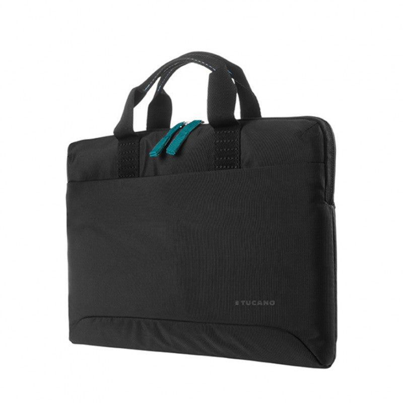 Tucano Smilza Super Slim Bag – Tasche für Tasche für MacBook Air 15 Zoll / Air / Pro 13 Zoll / Notebook 13 Zoll / 14 (Schwarz)