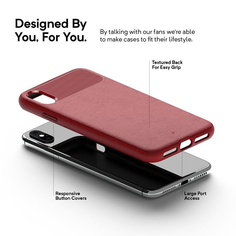 Caseology Vault Case für iPhone Xs Max (Rot)