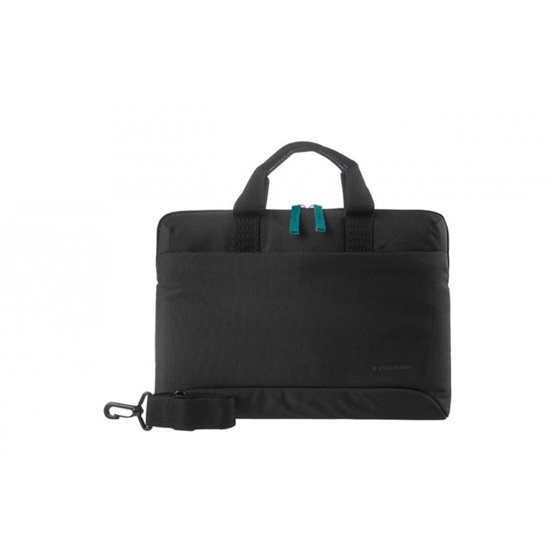 Tucano Smilza Super Slim Bag – Tasche für Tasche für MacBook Air 15 Zoll / Air / Pro 13 Zoll / Notebook 13 Zoll / 14 (Schwarz)