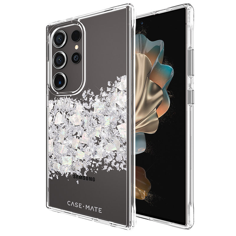 Case-Mate Karat - Samsung Galaxy S24 Ultra Hülle verziert mit Perlmutt (A Touch of Pearl)