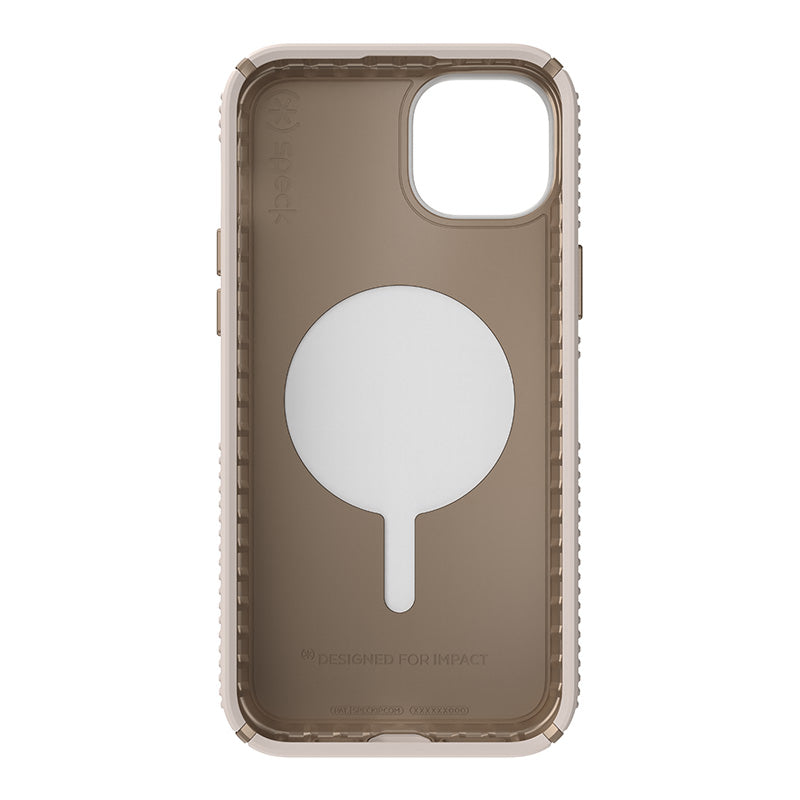 Speck Presidio2 Grip ClickLock &amp; Magsafe – Hülle für iPhone 15 Plus / iPhone 14 Plus (Bleached Bone / Heirloom Gold / Hazel Brown)