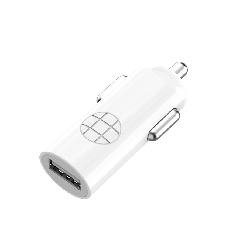 Budi – 1 USB-Autoladegerät mit LED-Anzeige + Lightning-Kabel