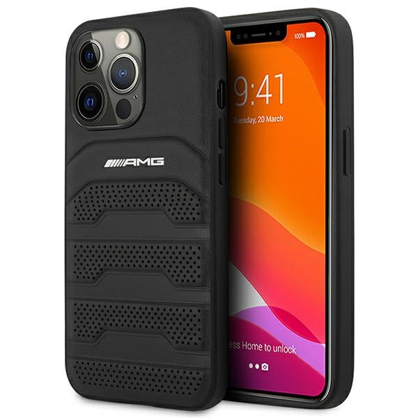 AMG Debossed Lines - hoesje voor iPhone 14 Pro Max (zwart)