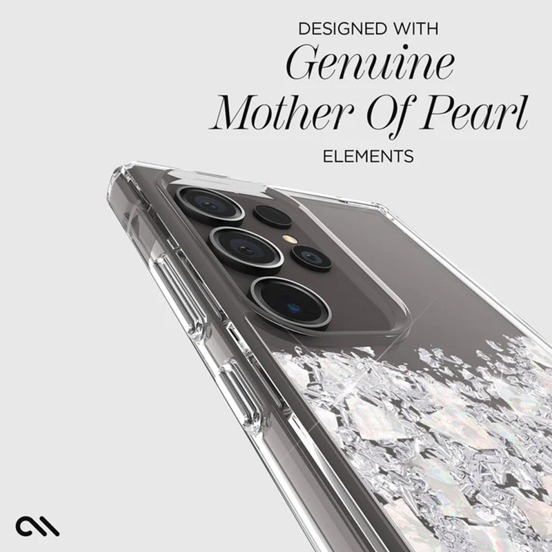 Case-Mate Karat - Samsung Galaxy S24 Ultra Hülle verziert mit Perlmutt (A Touch of Pearl)