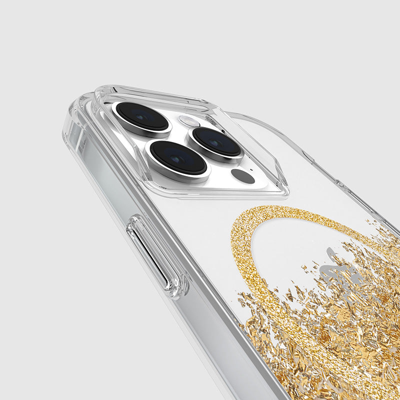 Case-Mate Karat MagSafe - iPhone 15 Pro Hülle mit Golddekor (Marmor)