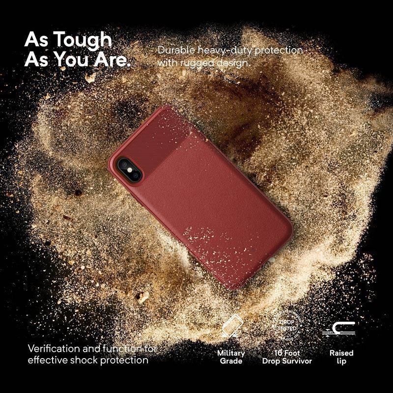 Caseology Vault Case für iPhone Xs Max (Rot)