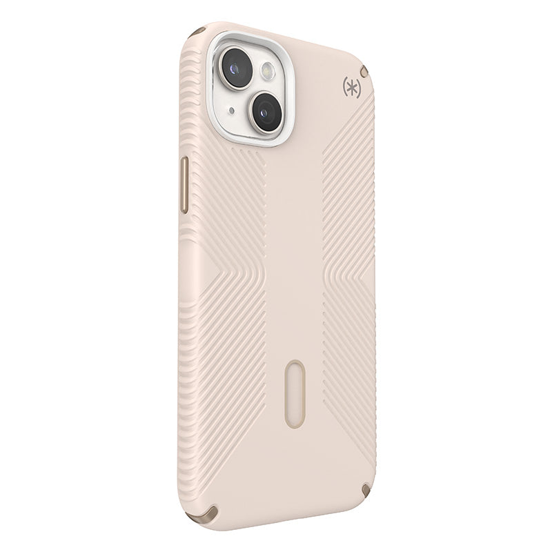 Speck Presidio2 Grip ClickLock &amp; Magsafe – Hülle für iPhone 15 Plus / iPhone 14 Plus (Bleached Bone / Heirloom Gold / Hazel Brown)