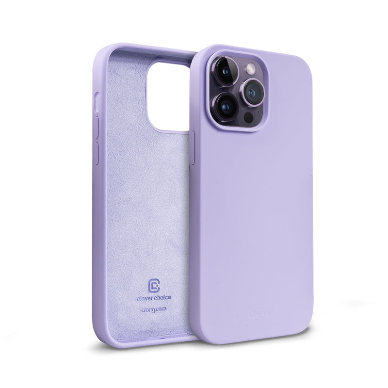 Crong Color Cover Liquid Silicone Case for iPhone 14 Pro Max (Purple)