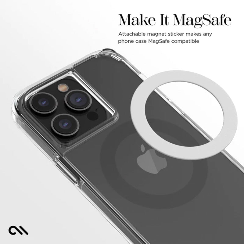 Case-Mate Magnetic Conversion Kit for MagSafe - Universal magnetic ring for case / smartphone 2 pcs. (White)