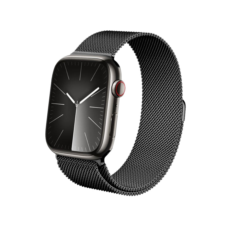 Crong Milano Steel - Roestvrijstalen band voor Apple Watch 42/44/45/49mm (Grafiet)