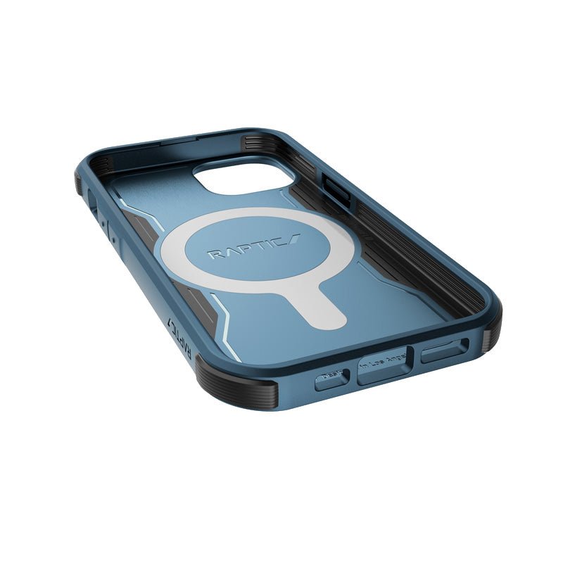 X-Doria Raptic For Built MagSafe - hoesje voor iPhone 14 (valtest 6m) (marineblauw)